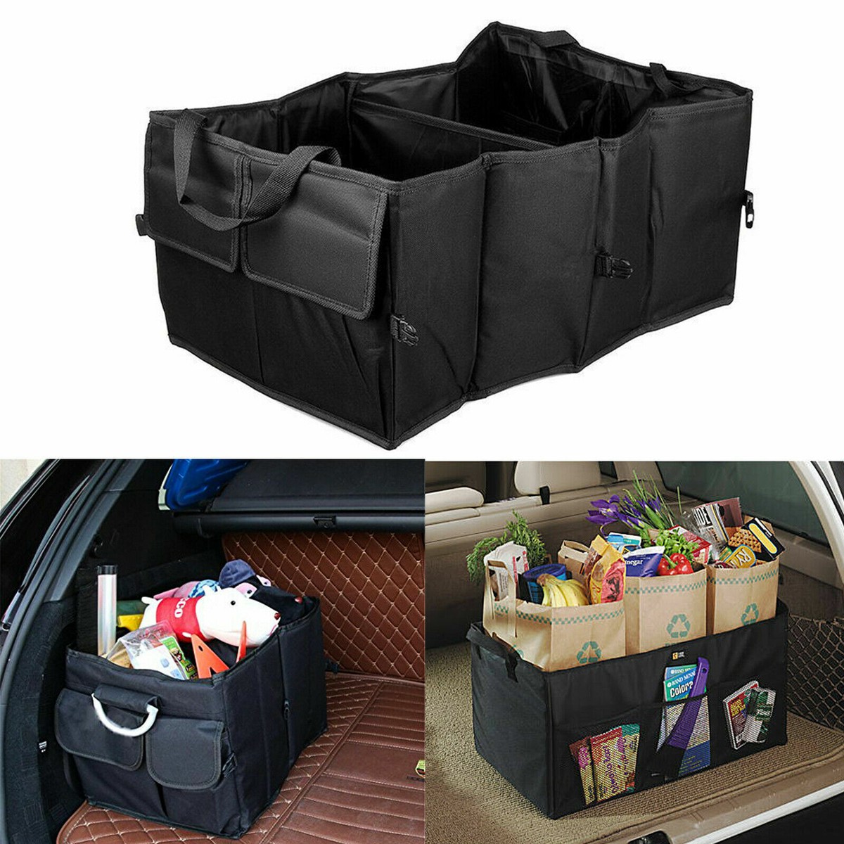 Car Trunk Organizer Cargo Suv Truck Storage for Groceries Folding