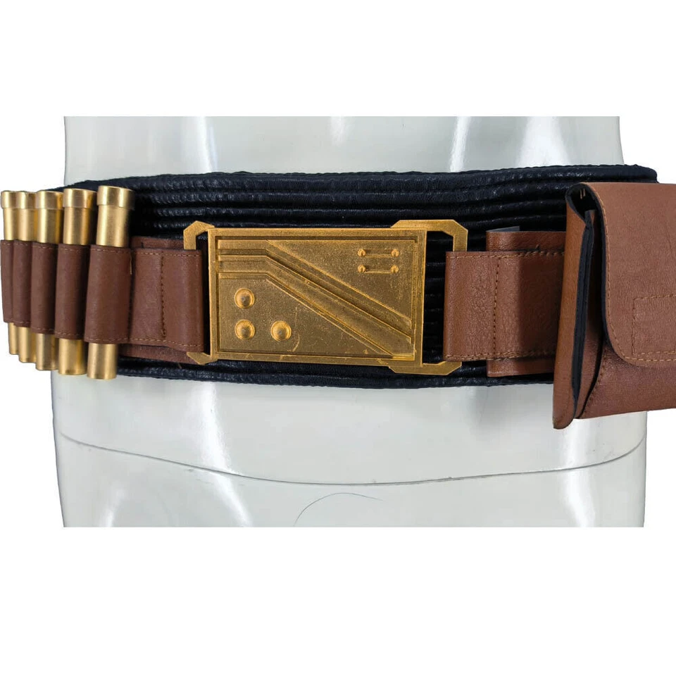 Boba Fett 带金扣子弹赏金猎人角色扮演腰带服装配件 — 第 3/4 张图片