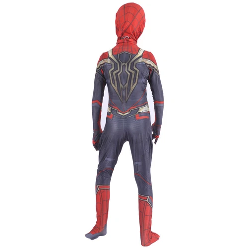 Kids Adult Spider-Man Far From Home Spiderman Zentai Cosplay Costume Suit Red - Picture 20 of 39