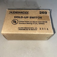 Ademco 269 Hold-Up Switch with Keyed Reset. NEW