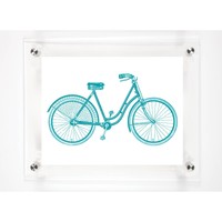 Mitchell Black Bicycle Hers Decorative Framed Wall Canvas Aqua (12x15) on sale Mitchell Black Bicycle Hers Decorative Framed Wall Canvas Aqua (12x15) on sale