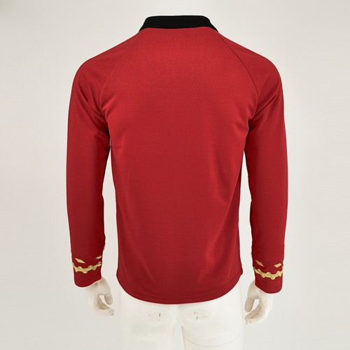 Cosplay TOS Captain Kirk Gold Shirts Spock Blue Uniforms Red Starfleet Tops Mens - 第 45/50 張圖片
