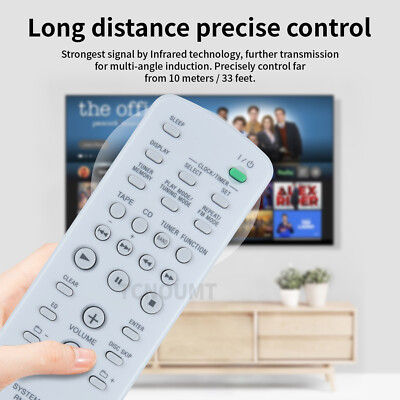 Telecomando Universale Di Ricambio Per Sony RM‑SC3, RM‑SC30, MHC‑RG29 E Altri - Infrarossi, Nero - 5