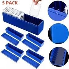 5PACK Storage Box Plastic Case for 20 Certified PCGS NGC Slabs Coin Holders US