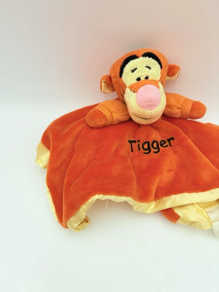 Disney Tigger Lovey Manta de Seguridad Naranja Satinado Winnie the Pooh Peluche Bebé Juguete Foto 3 de 4