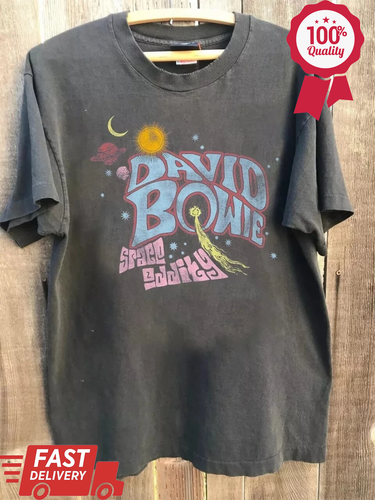 David Bowie Charcoal T shirt Graphic Tee Men Women Unisex S-5XL TH1037 - Picture 1 of 4