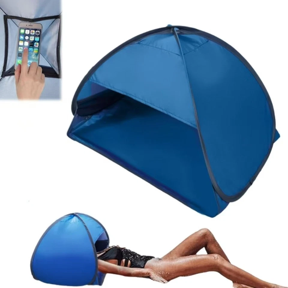 Pop Up Portátil Playa Toldo Parasol Refugio Exterior Camping Pesca Tienda Malla Foto 2 de 4