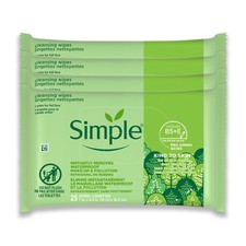 Simple Kind To Skin Cleansing Make Up Remover Wipes -4 pc Makeup Wipes