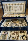 Costume Jewelry Lot 50 Plus Pieces Including Vintage Mele Jewelry Box