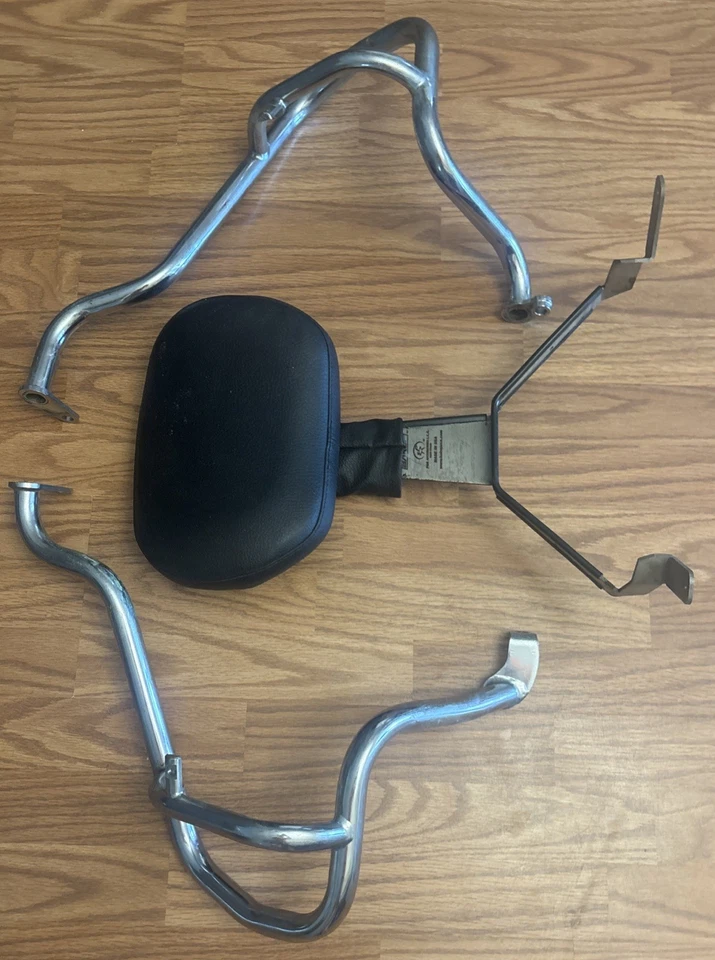 De colección BMW Motocicleta BAKUP EE. UU. Respaldo Respaldo Asiento Respaldo Barra Sissy Barras de Choque Foto 4 de 4