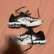 Zapatos de Voleibol Mizuno Para Hombre Talla 10 Negro Blanco Tenis Atléticos Ligeros