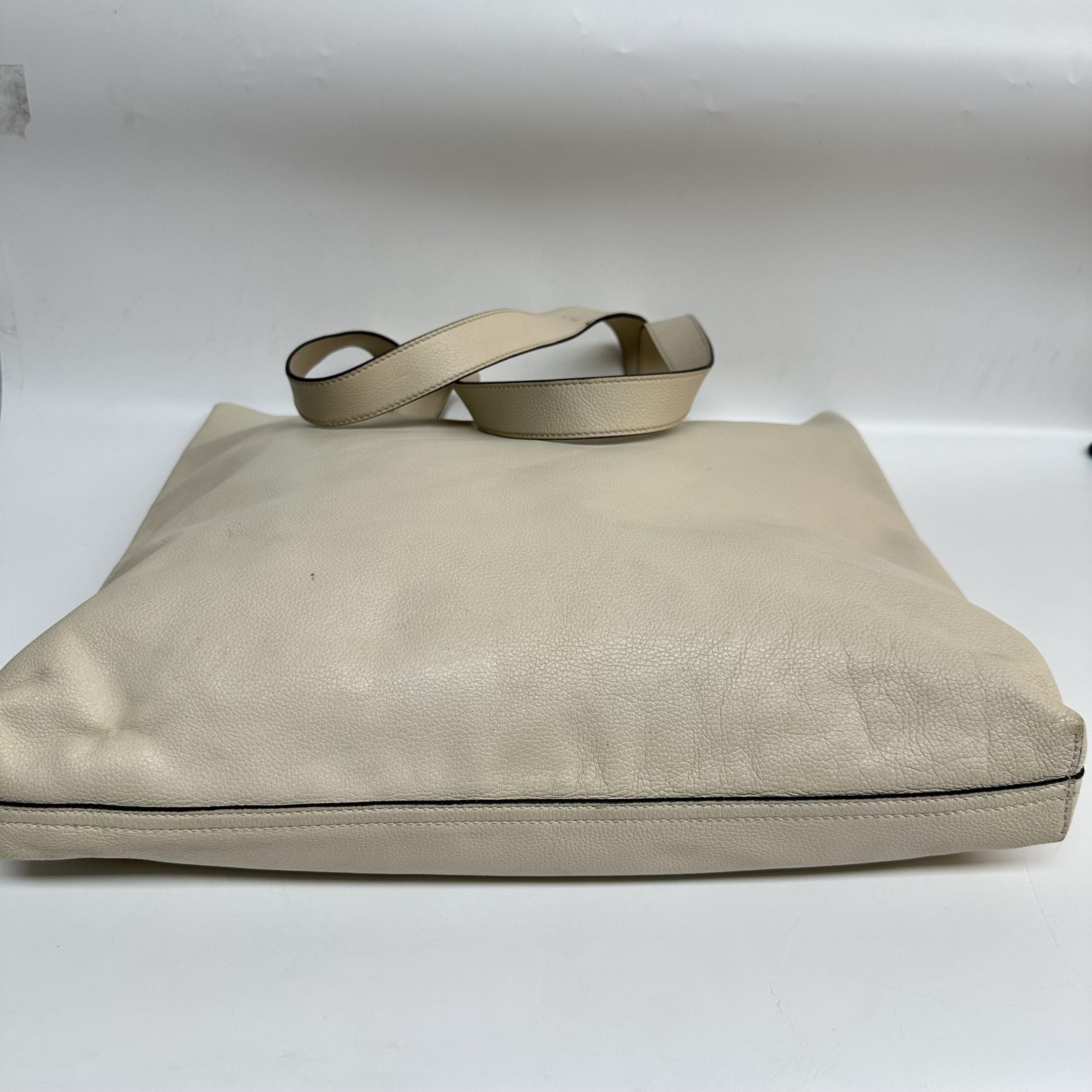 White Web Sherry Logo Print Tote Bag - ## image 3
