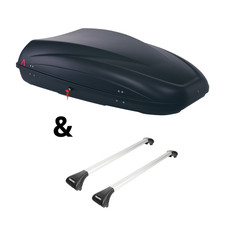 Für Volvo XC70 Cross Country 295 - Dachträger Menabo Ariete & Dachbox Krono 400