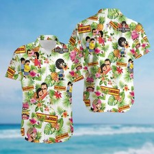Bob Burger Button Shirt, Louise Belcher Hawaiian Shirt Bob Burger Hawaiian Shirt