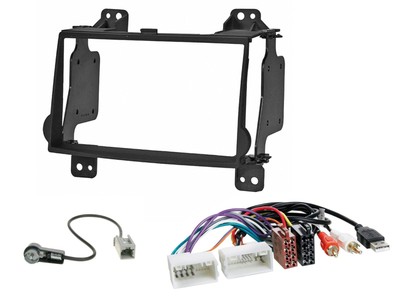 Double Din Car Stereo Installation Kit for Hyundai H1 08-15 Aux Input USB