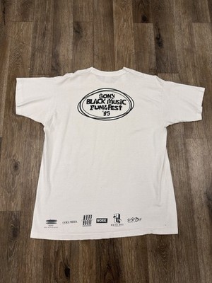 Vintage Sony Black Music Funk Fest 1995 Rap Record Label So So Def Tee Rare XL