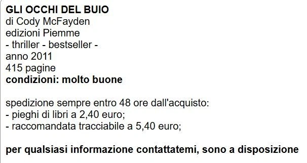 Gli occhi del buio, foto 4 di 4