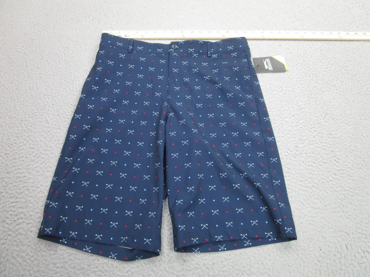 Short Slazenger Garçon 11 Ans - Bleu Polyester - Taille Régulière - Occasion