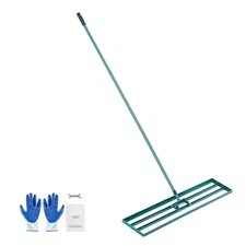 Lawn Leveling Rake 48"x10" Level Lawn Tool with 78" Steel Extended Handle