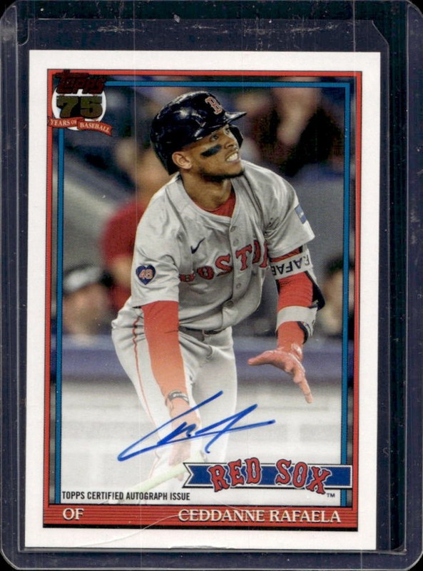 2026 Topps Ceddanne Rafaela 1991 Auto Autograph #91A-RAF Red Sox