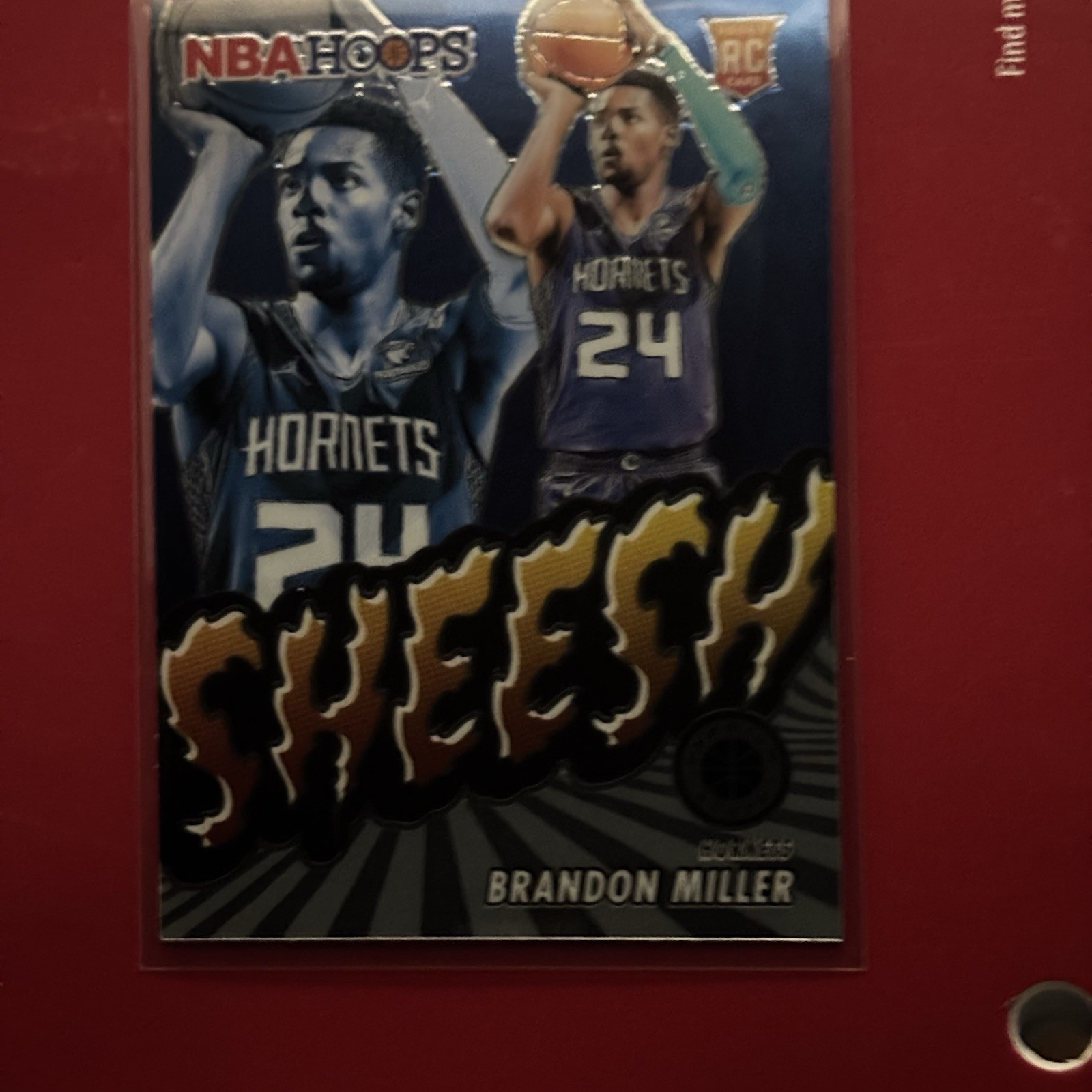 2023-24  NBA Hoops Premium Stock - Sheesh PRISM #25 Brandon Miller ROOKIE 😎