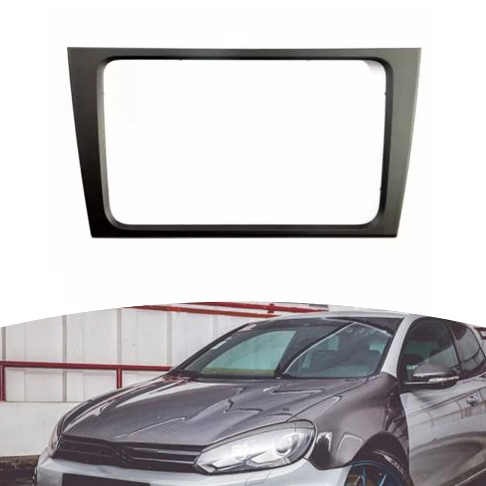 Car CD Box Radio Trim Compatible with For Golf 6 For GTI For MK6 ABS Black - Image 2 of 4