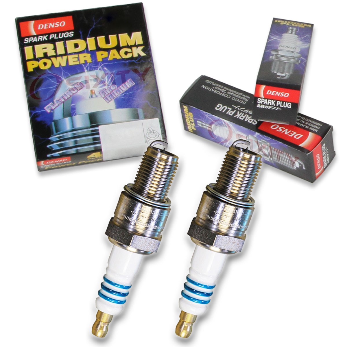 2 pc Denso Iridium Power Spark Plug for Ski-Doo Grand Touring 583 1997-1999 om