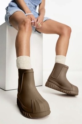 NEW Adidas Boots Womens adiFOM Superstar Platform Rain Boots IE4614 Sz 8.5W