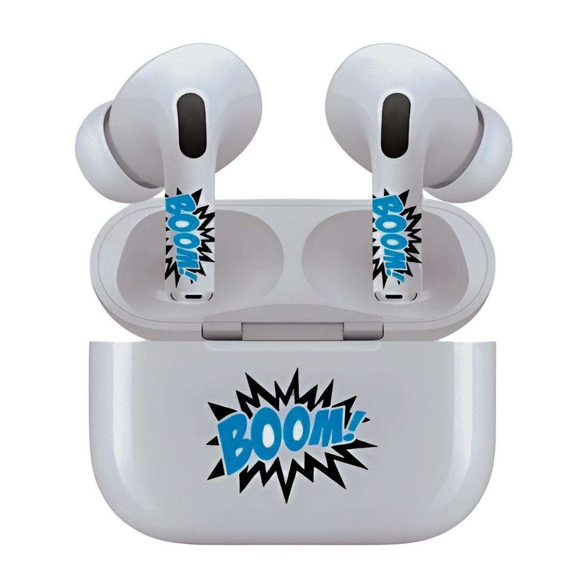 AirSkins for AirPods Pro & Pro 2, Boom In Blue Design Decals