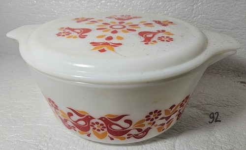 Authentic Pyrex Friendship Nesting Casserole Bowls Set of 3 w Matching Lid - Picture 5 of 6