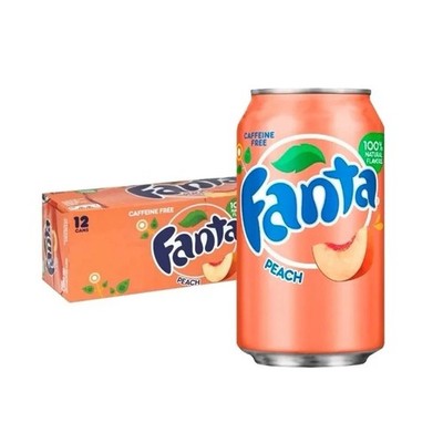 Fanta Peach USA Import 12 Dosen je 355ml inkl. 3  Pfand