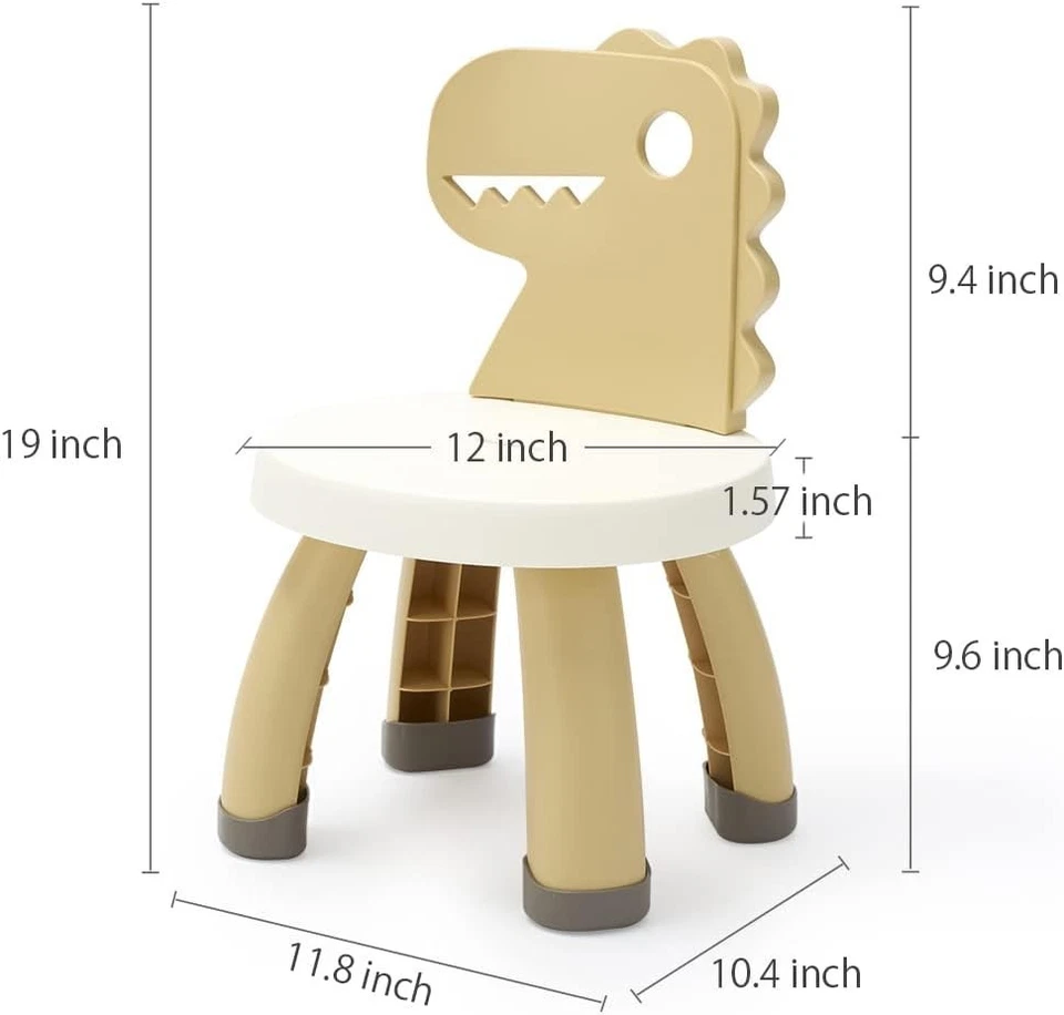 Silla de dinosaurio apta para niños pequeños - Ideal para jugar en interiores y exteriores Foto 4 de 4