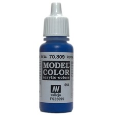 Vallejo 17ml Bottle Acrylic Royal Blue Model Color 70.809