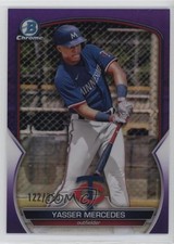 2023 Bowman Chrome Prospects Purple Refractor /250 Yasser Mercedes #BCP-99 0q1r
