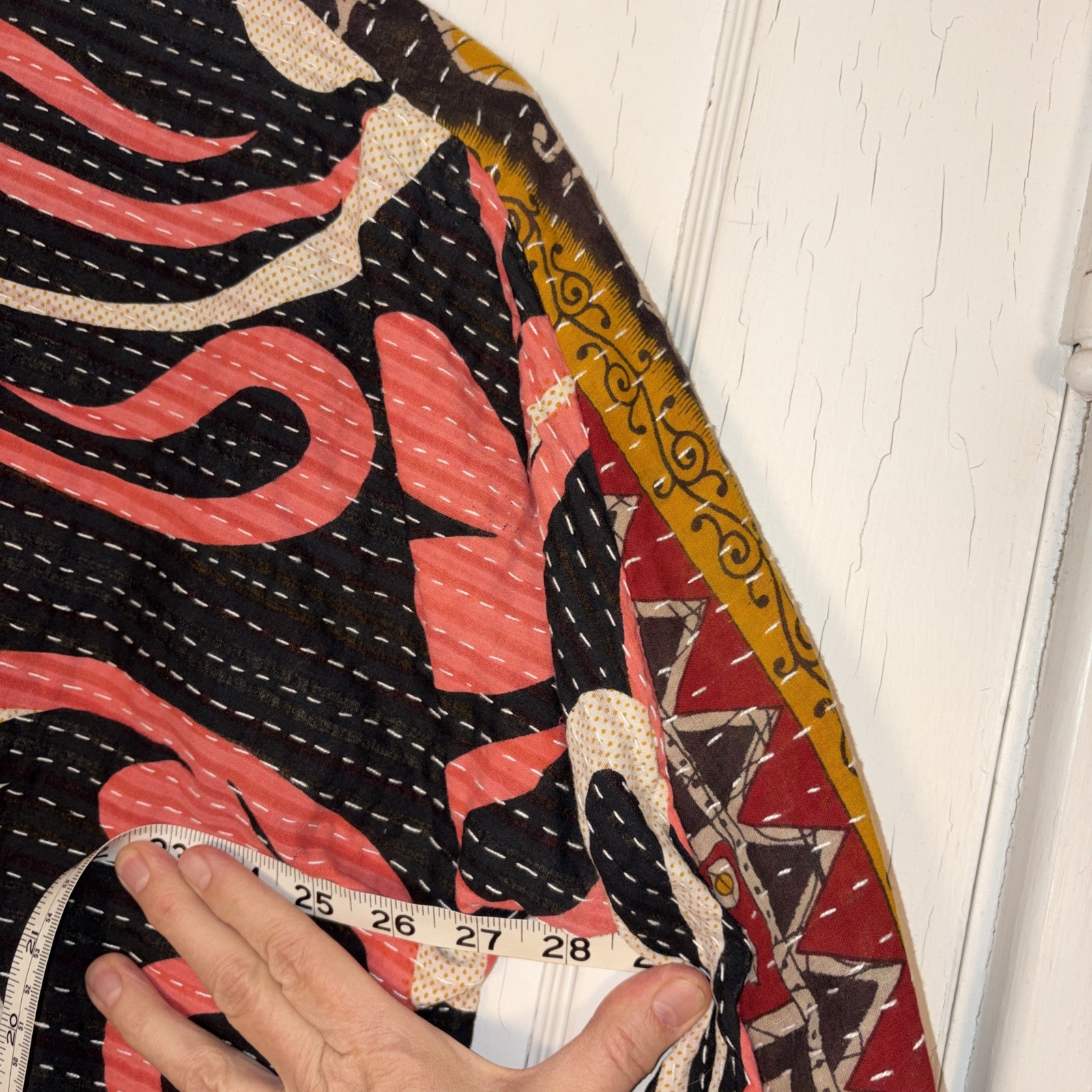 Kantha Bae Reversible Patchwork Quilted Kimono Wr… - image 9