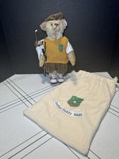 Steiff Limited Edition Golfer Teddy Bear With Bag Vintage