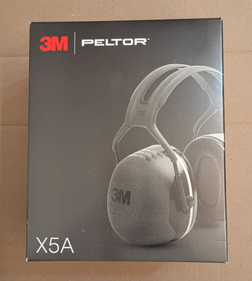 NEW/SEALED! / 3M X5A PELTOR  X5 Black Over-the-Head Earmuffs Black