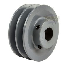 Cast Iron 4 Dual Groove Pulley Belt A Section 4l Pulley Fits 78 Shaft Cast Iron 4 Dual Groove Pulley Belt A Section 4l Pulley Fits 78 Shaft