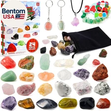 2025 Christmas Advent Calendar Gemstones, 24 Days Christmas Countdown Calendar,