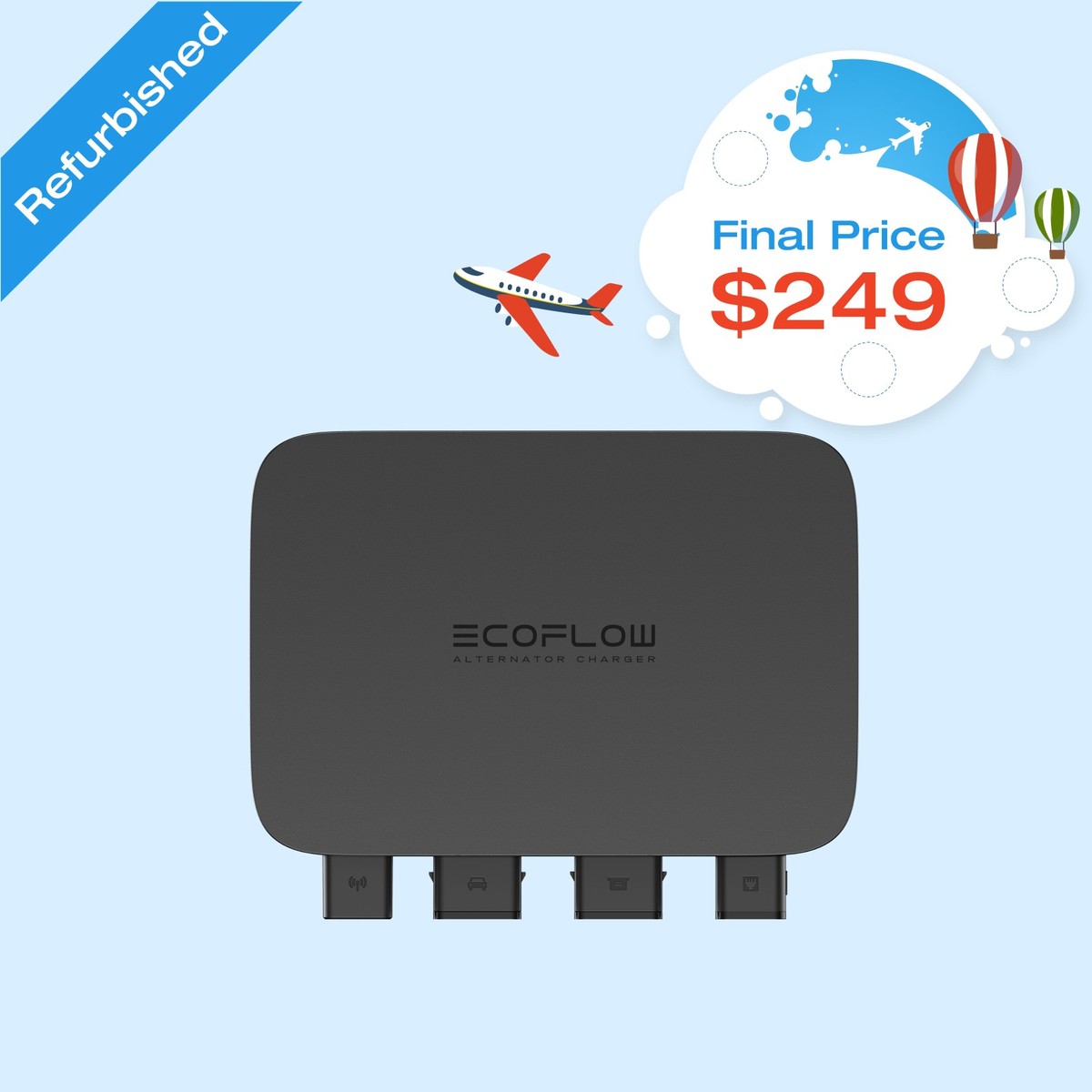 新品未開封　EcoFlow Alternator Charger 800W Amazon.com: EF ECOFLOW 800W Alternator Charger with Delta 2