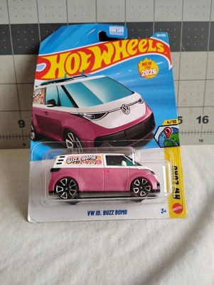 hot wheels 4/10 VW ID. Buzz Bomb JJH46 HW Euro 86/250 mismatched wheels