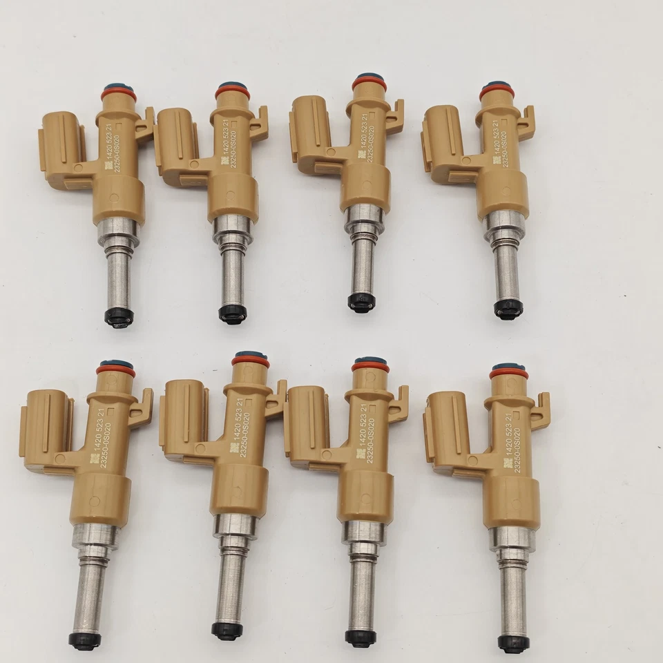 NEW DENSO 8PCS Fuel Injectors #23250-0S020 for 2008-2019 Toyota Tundra 5.7L V8 Foto 3 de 4