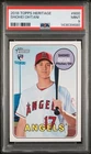 2018 Topps Heritage Shohei Ohtani #600 Rookie Card PSA 9 MINT