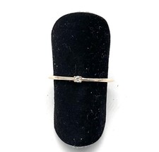 925/silver ring, gold plated, solitaire, simulated diamonds, size 55, 0.1cm wide