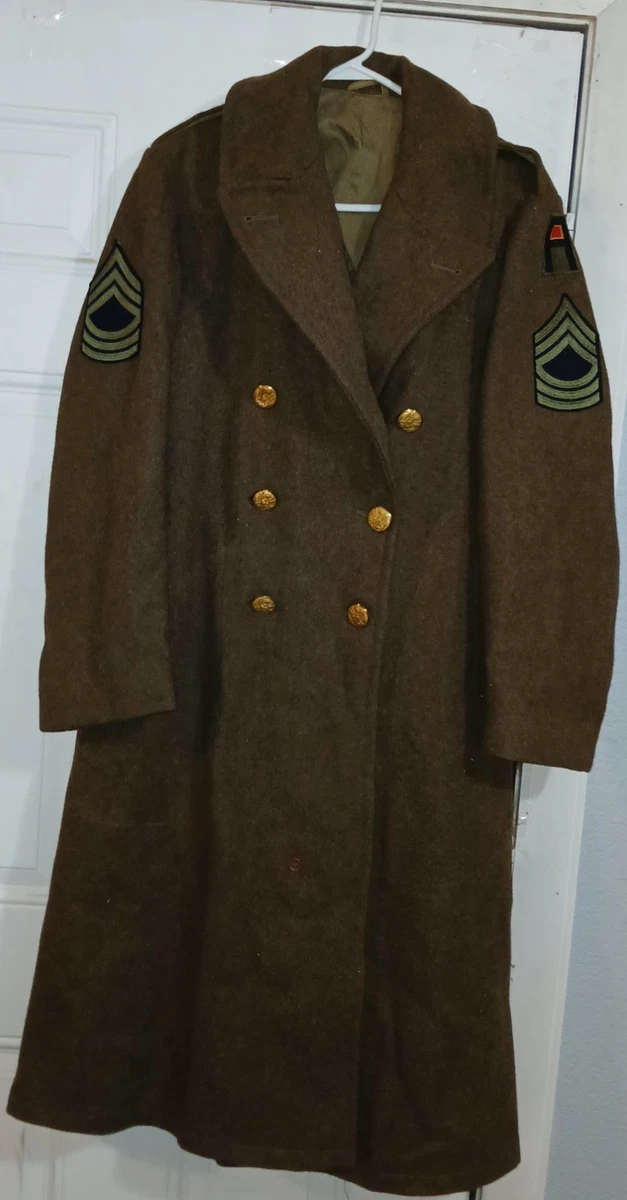Army Trench Coat In Original Ww2 Collectible Us Uniforms for sale