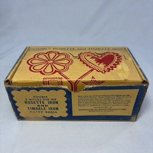 Nordic Ware Double Rosette Iron and Timbale Iron Three Rosettes With Handle VTG