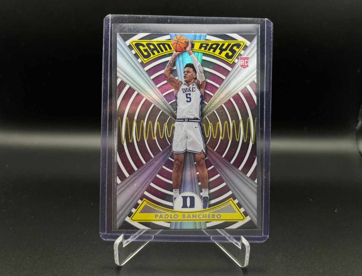 2022 Panini Chronicles Draft Picks PAOLO BANCHERO Rookie RC Gamma Rays Black !!