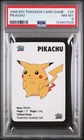 1998 KFC POKEMON CARD GAME #25 PIKACHU PSA 8