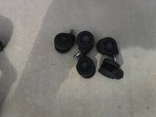 Work Pro office Chair 2” Casters Black Plastic Swivel Wheel Caster