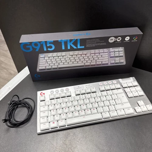Logitech G915 Lightspeed TKL Wireless RGB Mechanical Gaming Keyboard - White